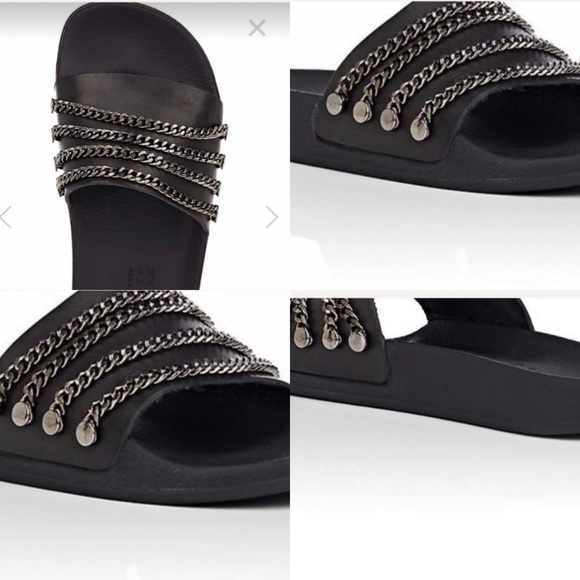 🌟🌟Barney’s ❤️New York Moto Cool Edgy Slides (8) - Picture 4 of 9